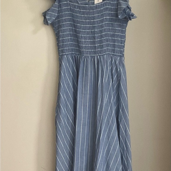 NWT ππ€Simplee Apparel linen blend midi dress size L, has pockets! π€π - Picture 7 of 8